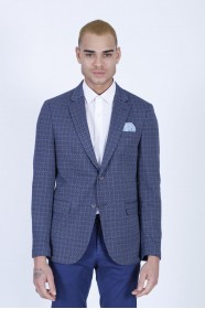 PARLIAMENT COLOR REGULAR-FİT BLAZER İN CHECKED AND MİCRO-PATTERNED WOOL.