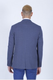 PARLIAMENT COLOR REGULAR-FİT BLAZER İN CHECKED AND MİCRO-PATTERNED WOOL.
