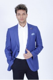 PARLIAMENT COLORED, REGULAR-FIT LINEN BLAZER