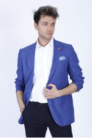 PARLIAMENT COLORED, REGULAR-FIT LINEN BLAZER