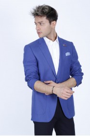 PARLIAMENT COLORED, REGULAR-FIT LINEN BLAZER