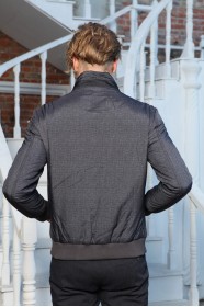 WATER-REPELLENT PUFFER JACKET WİTH BLACK COLOR