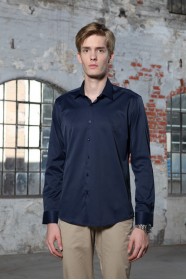 NAVY BLUE COLOR BASIC TRAVELLER SHIRT