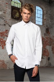 WHİTE COLOR LONG SLEEVE COTTON SHIRT