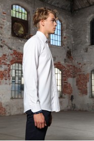 WHİTE COLOR LONG SLEEVE COTTON SHIRT