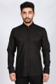 NAVY BLUE COLOUR, LONG SLEEVE, REGULAR FIT, COTTON LINEN SHIRT