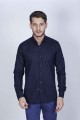 LIGHT PARLIAMENT COLOUR, LONG SLEEVE, REGULAR FIT, COTTON LINEN SHIRT