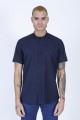 NAVY BLUE COLOUR, LONG SLEEVE, REGULAR FIT CUT, LINEN SHIRT