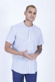 BLUE COLOUR, LONG SLEEVE, REGULAR FIT CUT, LINEN SHIRT