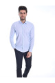 ﻿﻿ Uzun Kol Gömlek Regular Mavi