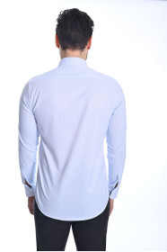 ﻿﻿ Uzun Kol Gömlek Regular Mavi