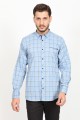 LONG SLEEVE REGULAR SHIRT. BLUE