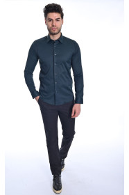 ﻿﻿ Uzun Kol Slim Düz Likrali Nefti