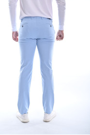 BLUE COLOUR, REGULAR-FIT CHINO TROUSERS.