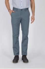 DARK GREEN COLORED, REGULAR-FIT CHINO TROUSERS.