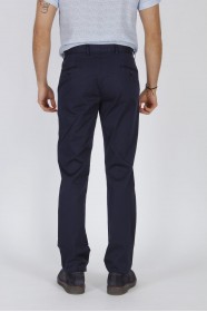 NAVY BLUE COLORED, REGULAR-FIT CHINO TROUSERS.