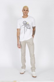 BLACK COLOUR, REGULAR-FİT, SEERSUCKER DRAWSTRİNG COTTON TROUSERS