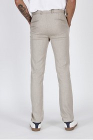 BLACK COLOUR, REGULAR-FİT, SEERSUCKER DRAWSTRİNG COTTON TROUSERS