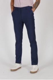 AÇIK NAVY BLUE COLORED, REGULAR-FIT CHINO TROUSERS.