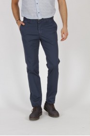 NAVY BLUE COLORED, SLIM-FIT CHINO TROUSERS.