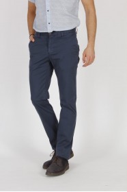 NAVY BLUE COLORED, SLIM-FIT CHINO TROUSERS.