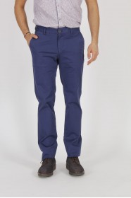 NAVY BLUE COLORED, SLIM-FIT CHINO TROUSERS.