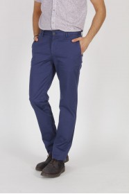 NAVY BLUE COLORED, SLIM-FIT CHINO TROUSERS.