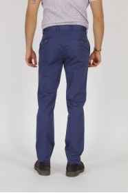 NAVY BLUE COLORED, SLIM-FIT CHINO TROUSERS.