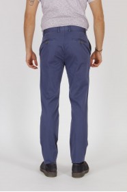 NAVY BLUE COLORED, SLIM-FIT CHINO TROUSERS.