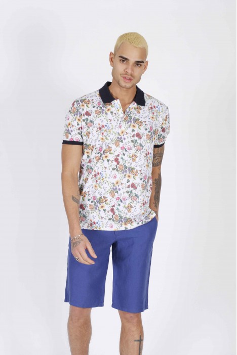 PARLIAMENT COLOUR LINEN BERMUDA SHORTS
