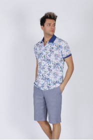 PARLIAMENT COLORED COTTON BERMUDA SHORTS