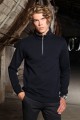 NAVY BLUE COLOR TURTLENECK ZİPPERED SWEATSHIRT