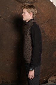 BROWN COLOR TURTLENECK ZİPPERED SWEATSHIRT