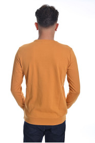 ﻿﻿ Uzun Kol T-Shirt İnterlok Hardal