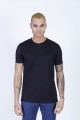 SHORT SLEEVE ROUND NECK VISCOSE T-SHIRT. WHITE