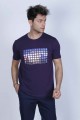 RED COLOUR, SHORT SLEEVE T-SHIRT, COTTON AND LYCRA MIXED WITH A ROUND NECK AND CONTRAST FRONT PRINT.