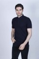 WHITE COLOR, SHORT SLEEVE, PIQUE POLO T-SHİRT WİTH STAND-UP COLLAR