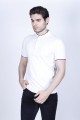 BORDEAUX COLORED, SHORT SLEEVE, POLO STAND UP T-SHIRT WITH LYCRA