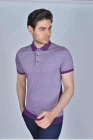 SHORT SLEEVE, MADE OF SPECIAL MERCERIZED FABRIC, POLO COLLAR, SNAP-BUTTON FASTENING , CLASSIC T-SHIRT. LILY