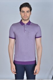 SHORT SLEEVE, MADE OF SPECIAL MERCERIZED FABRIC, POLO COLLAR, SNAP-BUTTON FASTENING , CLASSIC T-SHIRT. LILY