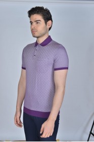 SHORT SLEEVE, MADE OF SPECIAL MERCERIZED FABRIC, POLO COLLAR, SNAP-BUTTON FASTENING , CLASSIC T-SHIRT. LILY