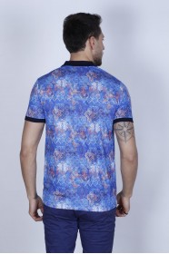 NAVY BLUE COLOR, SHORT SLEEVE, REGULAR-FIT, POLO T-SHIRT.
