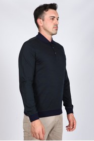 GREEN COLOR LONG SLEEVE MERCERIZED POLO TSHIRT