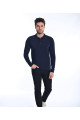 NAVY BLUE COLOR POLO T-SHIRT WITH LYCRA AND COTTON COLLAR