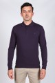 DARK PURPLE COLOR OLO T-SHIRT WITH LYCRA AND COTTON COLLAR
