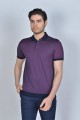 CHERRY COLOR, SHORT SLEEVE, MADE OF SPECIAL MERCERIZED FABRIC, POLO COLLAR, SNAP-BUTTON FASTENING , CLASSIC T-SHIRT.