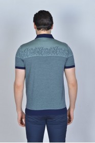 SHORT SLEEVE, MADE OF SPECIAL MERCERIZED FABRIC, POLO COLLAR, CLICK, CLASSIC CUT T-SHIRT. MINT