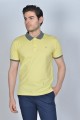 YELLOW COLOR, SHORT SLEEVE, POLO NECK, COTTON / LYCRA BLENDED T-SHIRT