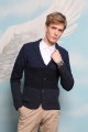 LIGHT GREY WOOL KNITTED JACKET WİTH BUTTON AND POCKETS
