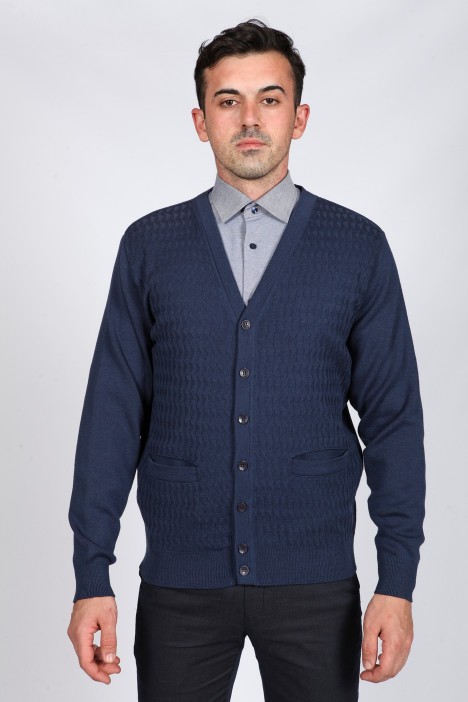 PARLIAMENT WOOL CARDIGAN WITH POCKETS AND BUTTONS